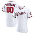 Washington Nationals Nike Home Authentic Custom Jersey - White
